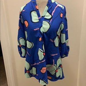 Crosby Marti Tunic Print Blouse